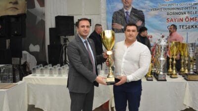İzmir Posta Güvercini Sevenler Derneği’nin ödül töreni, Bornova Belediyesi’nin ev
