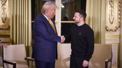 Ukrayna Devlet Başkanı Volodimir Zelenski, ABD Başkanı Donald Trump ile