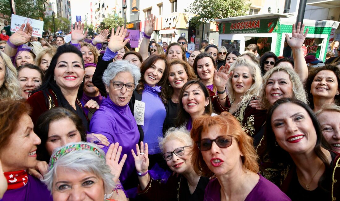 Karşıyaka Belediye Başkanı Yıldız Ünsal, Dünya Emekçi Kadınlar Günü dolayısıyla