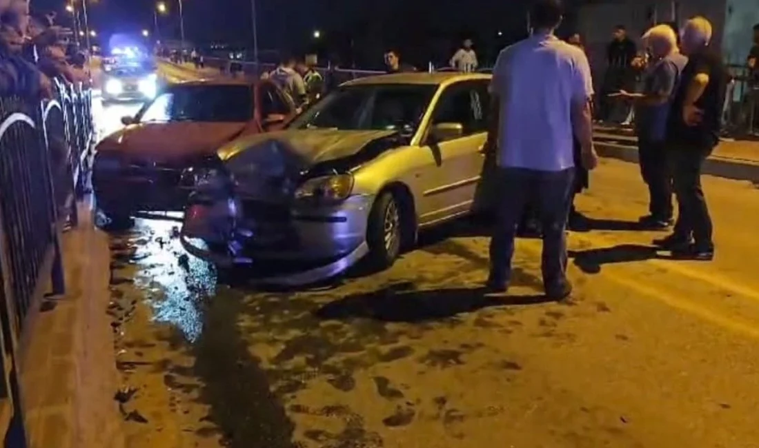Çorum’un Osmancık ilçesinde D100 kara yolunda meydana gelen zincirleme trafik