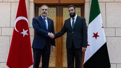Dışişleri Bakanı Hakan Fidan, beraberinde Milli Savunma Bakanı Yaşar Güler