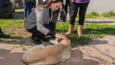 İzmir Büyükşehir Belediye Başkanı Dr. Cemil Tugay’ın eşi Öznur Tugay,