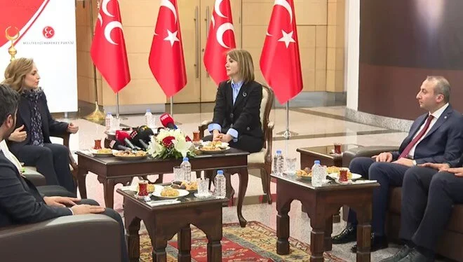 Ramazan bayramı dolayısıyla siyasi partiler arasında, bayramlaşma programları gerçekleştiriyor. MHP