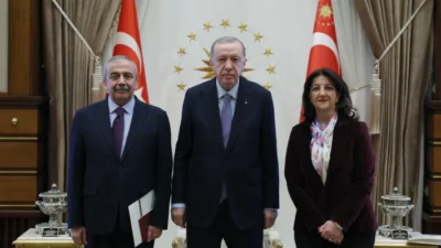Cumhurbaşkanı Tayyip Erdoğan, DEM Parti İmralı heyetiyle görüştü. Görüşme 1