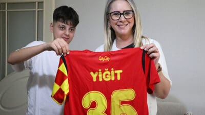 Göztepe'nin Beşiktaş ile oynadığı maç öncesi stada gizlice giren ve