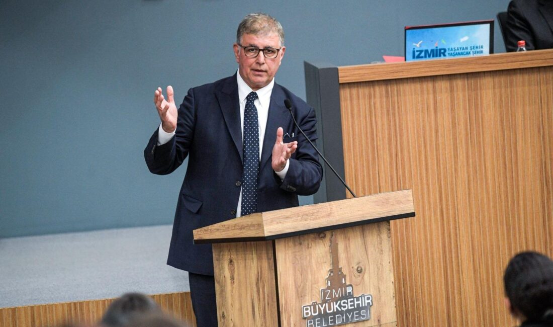 İzmir Büyükşehir Belediyesi’nin nisan ayı olağan meclis toplantısının üçüncü birleşimi