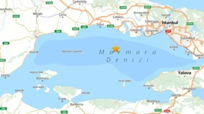 Marmara Denizi'nde Çarşamba günü meydana gelen 6,2 büyüklüğünde depremin ardından