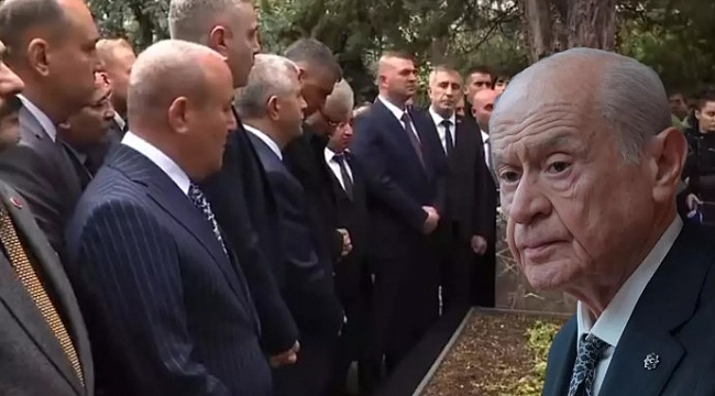 MHP lideri Devlet Bahçeli'nin, Alparslan Türkeş'in vefatının yıldönümündeki anma törenine