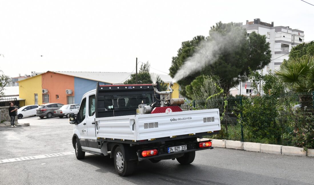 Çiğli Belediyesi, larva döneminin başlamasıyla artan sivrisinek popülasyonunu kontrol altına