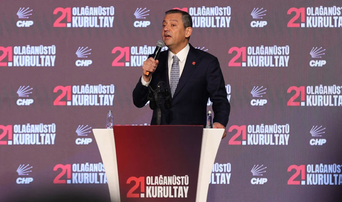 CHP lideri Özgür Özel, 21. Olağanüstü Kurultay'da yaptığı konuşmada, "İktidarı