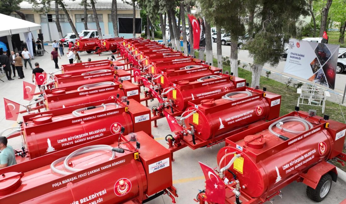 İzmir Büyükşehir Belediyesi, afet yönetimi vizyonu doğrultusunda kent genelinde yangınla