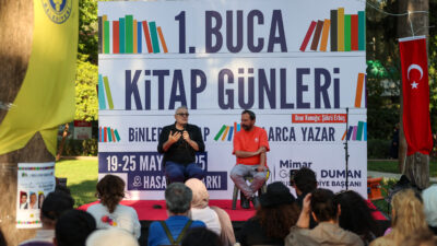 Buca Belediyesi’nin Hasanağa Bahçesi’nde gerçekleştirdiği 1. Buca Kitap Günleri kapsamında
