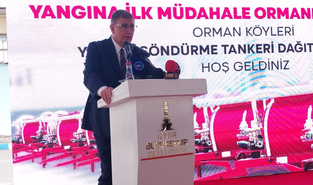 İzmir, olası yangın felaketlerine karşı güçlendiriliyor. Büyükşehir Belediye Başkanı Cemil