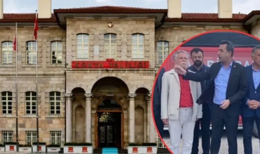 Konya'nın Çumra ilçesinde CHP'nin 3 Mayıs'ta yapacağı miting için sesli