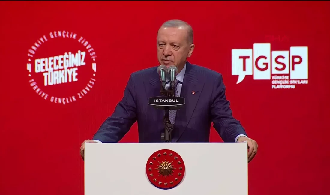 Cumhurbaşkanı Recep Tayyip Erdoğan, İstanbul'da düzenlenen 4'üncü Türkiye Gençlik Zirvesi'nde