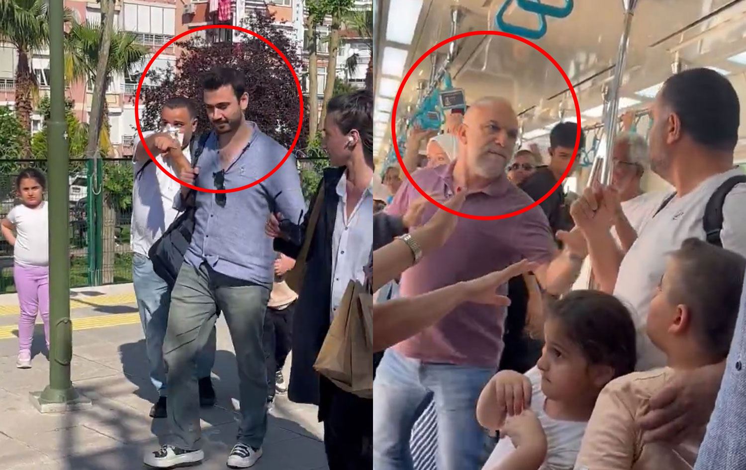 İstanbul’da Marmaray’da iki çocuğunun yanında darbedilen kadının çocukları için Aile
