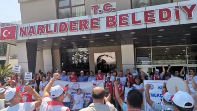 Narlıdere Belediye işçileri yüzde 44'lük zam teklifini yetersiz buldu, 350