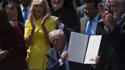 ABD Başkanı Donald Trump, Beyaz Saray'daki "Ulusal Dua Günü" etkinliğinde