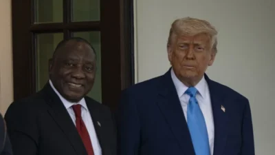 ABD Başkanı Donald Trump, Beyaz Saray'da ağırladığı Güney Afrika Cumhurbaşkanı