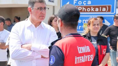 İzmir Büyükşehir Belediye Başkanı Dr. Cemil Tugay, Foça Yeniköy Mahallesi'nde
