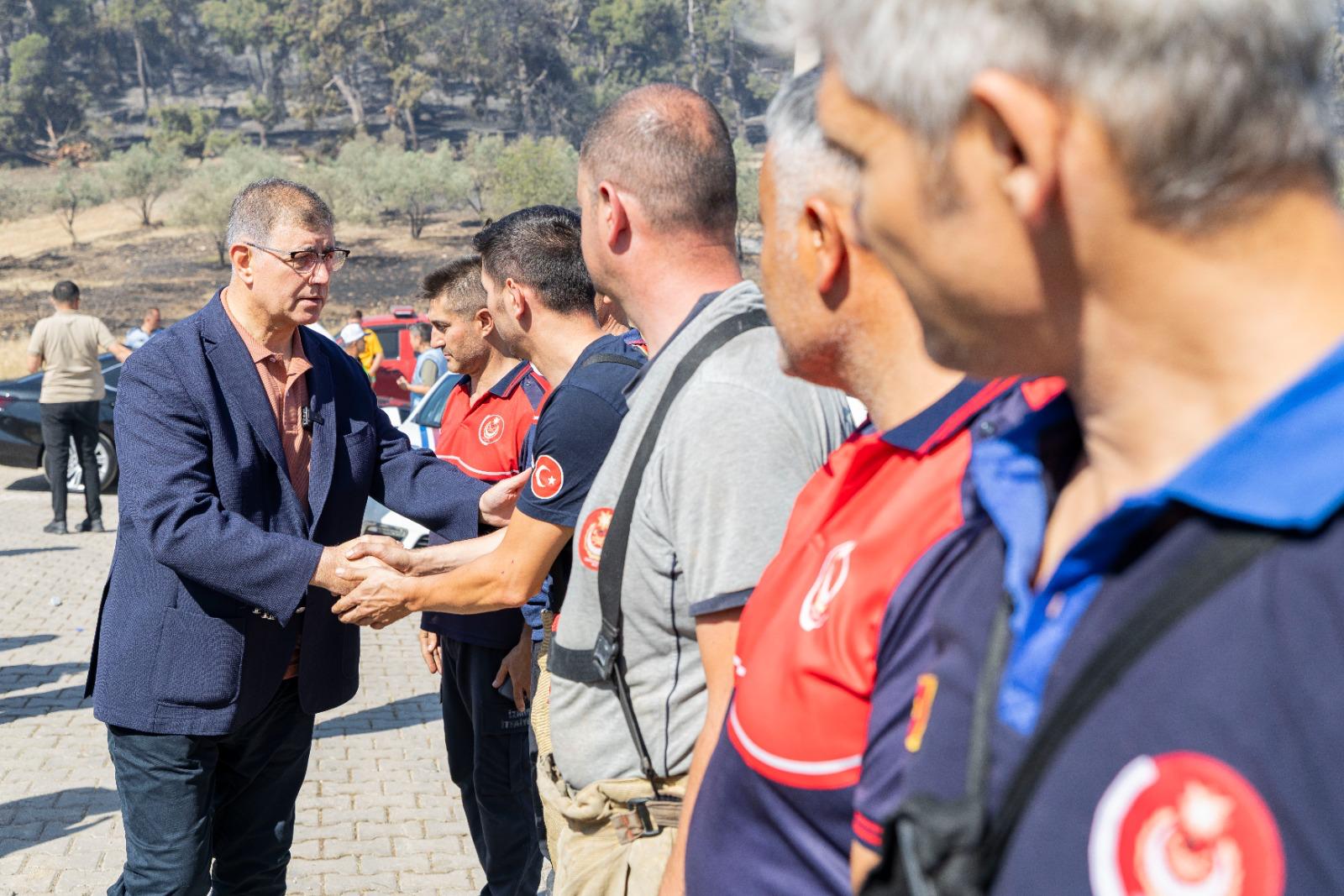 İzmir İtfaiyesi son 48 saatte 9’u orman yangını olmak üzere