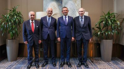 CHP’nin önceki dönem genel başkanları Altan Öymen, Hikmet Çetin ve