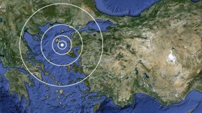 Marmaris açıklarında 5,8 büyüklüğünde deprem meydana geldi. Deprem çevre illerde