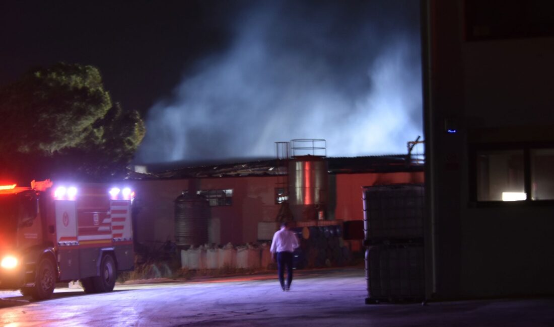 İzmir'in Kemalpaşa ilçesindeki sanayi bölgesinde bulunan bir kimya fabrikasında gece