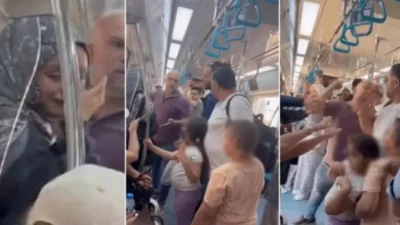 Maltepe'de Marmaray seferinde çocuklarının gözü önünde darbedilen babayı burnunu kıracak