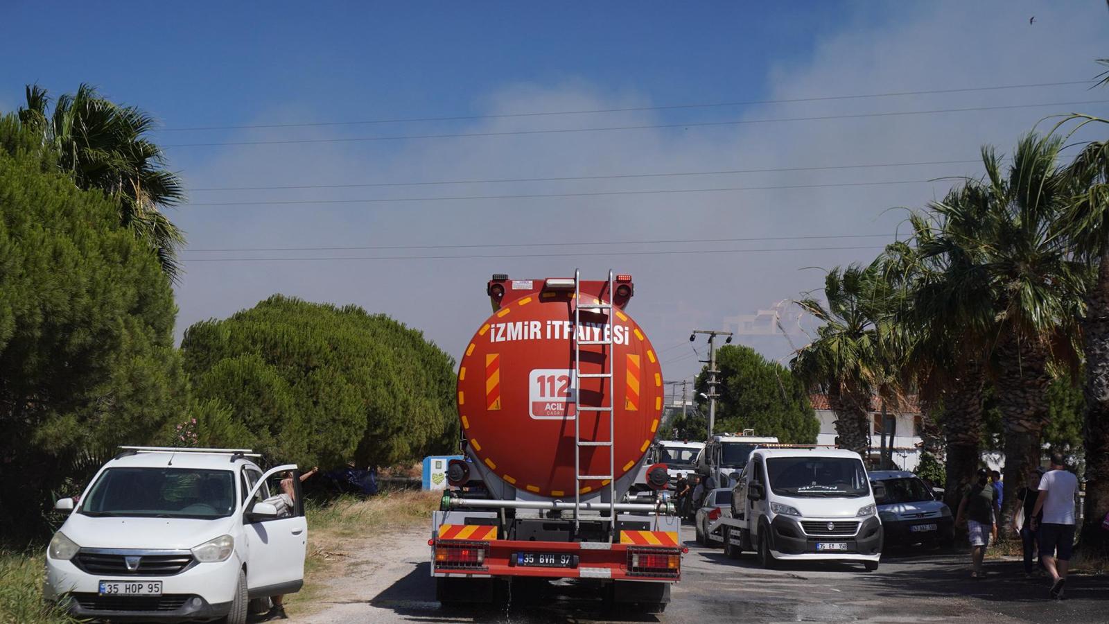 izmir çeşme yangın
