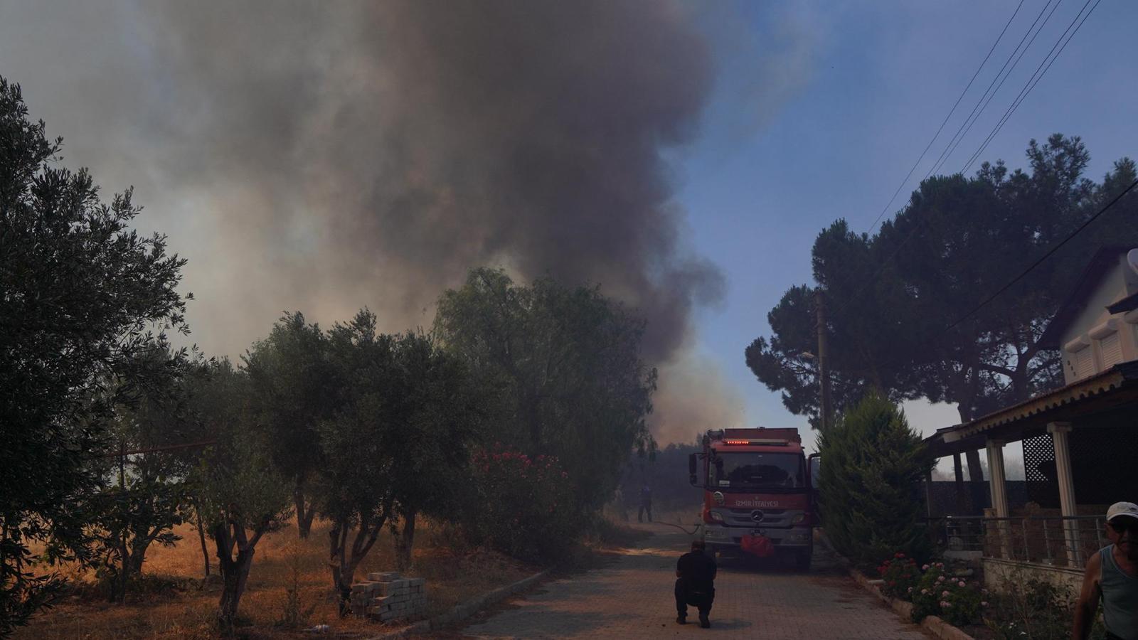 izmir çeşme yangın