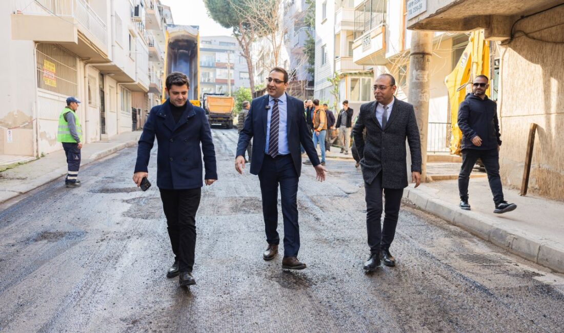 Balçova Belediyesi, altyapı ve üstyapı çalışmalarına hız vererek ilçede asfalt,