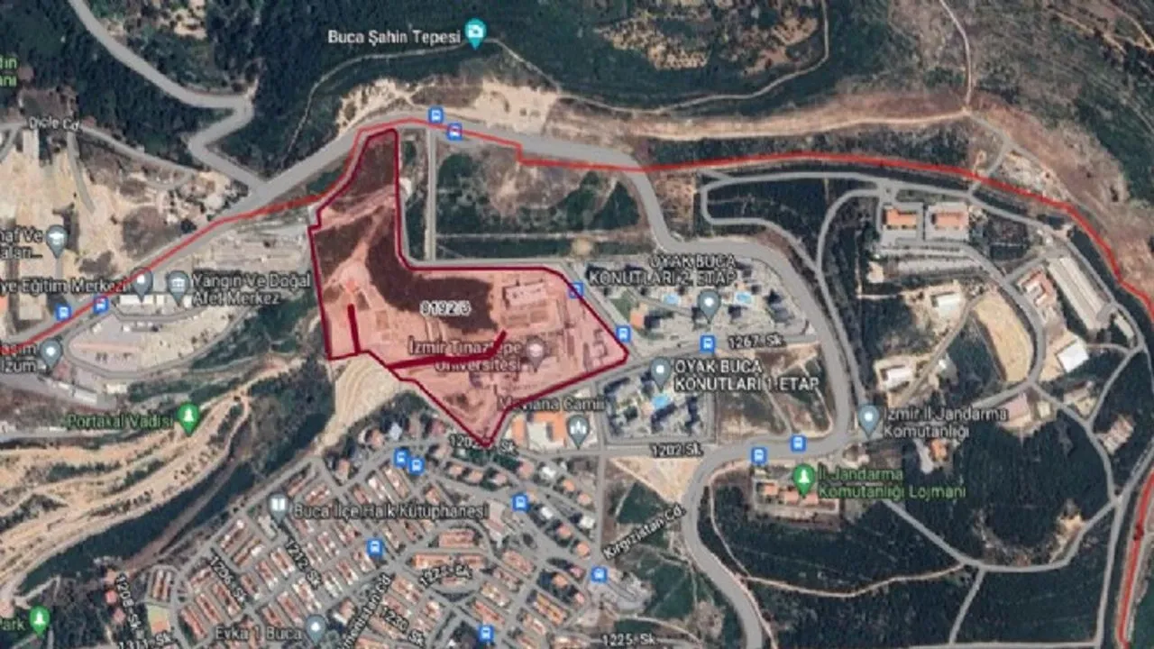 Buca Belediyesi, Tınaztepe Üniversitesi yerleşkesinde yer alan kendine ait taşınmazı
