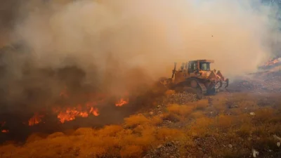 Orhaneli ve Harmancık’ta başlayan orman yangını 5. gününde kontrol altına