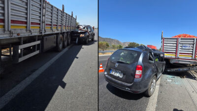 Aydın-İzmir Otoyolu’nda emniyet şeridindeki TIR’a çarpan araçta bulunan eski CHP