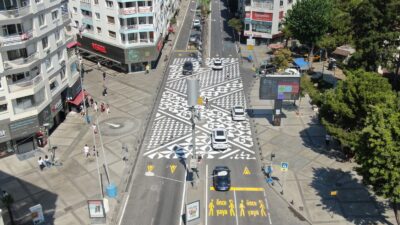 İzmir Büyükşehir Belediyesi, Alsancak Talatpaşa Bulvarı’nın Kıbrıs Şehitleri Caddesi kısmında