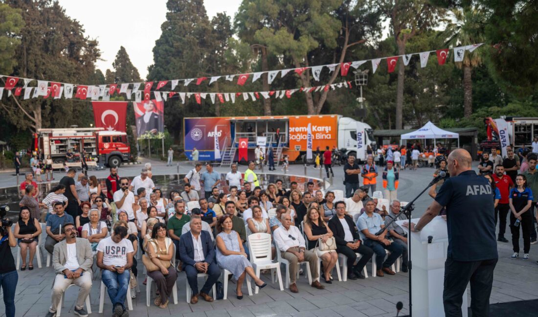 Bornova Belediyesi, 17 Ağustos Marmara Depremi’nin yıldönümünde Büyükpark’ta AFAD, meslek