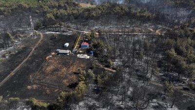 İzmir’in Bornova ilçesinde define aramak için kaçak kazı yapan 5