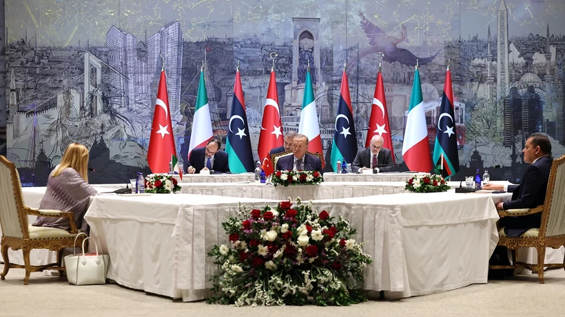 Cumhurbaşkanı Erdoğan, Türkiye, İtalya ve Libya İşbirliği Zirvesi kapsamında İtalya