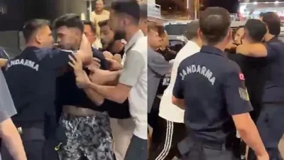 İzmir'in Torbalı ilçesinde bir kahvehaneye yapılan denetimde jandarmaya fiziki saldırıda