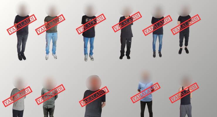 Aralarında kırmızı bültenle aranan altı kişi dahil 11 kişi yurt