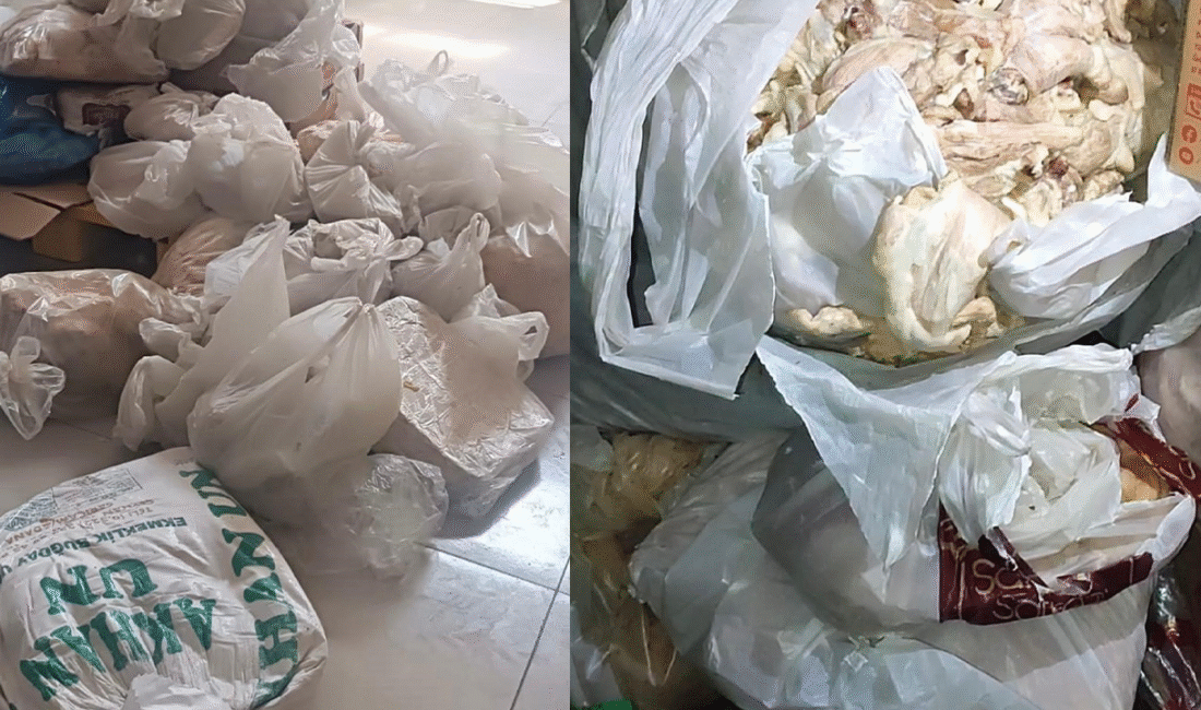 Elazığ’da 345 kilo küflü tavuk skandalı: İşletmeye yasal işlem Elazığ’da bir yemek üretim tesisinde 345 kilogram etiketsiz ve küflenmiş