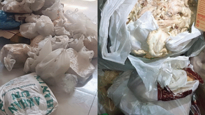 Elazığ’da bir yemek üretim tesisinde 345 kilogram etiketsiz ve küflenmiş