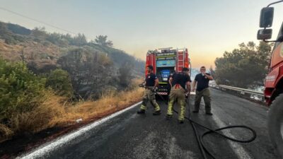 İzmir’in Urla ilçesine bağlı Barbaros Mahallesi'nde başlayan orman yangını, İzmir