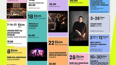 İzmir Büyükşehir Belediyesi Ahmed Adnan Saygun Sanat Merkezi, Ekim ayında