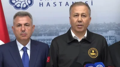 İçişleri Bakanı Ali Yerlikaya, İzmir Balçova’da polis merkezine düzenlenen terör