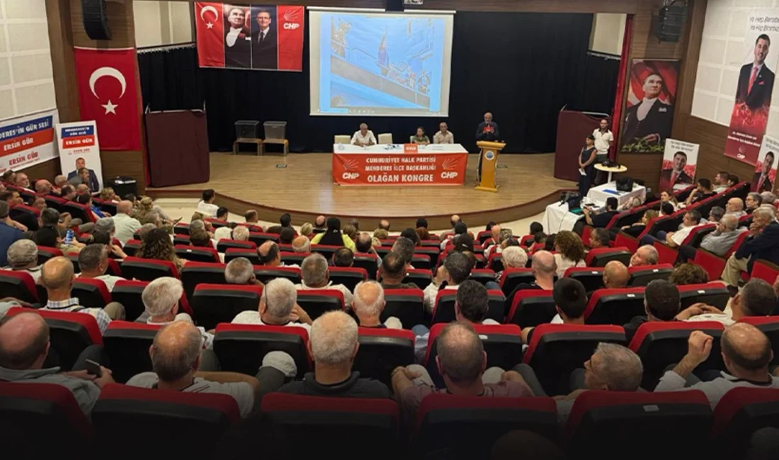 CHP Menderes İlçe Kongresi tamamlandı. Seçimi 238 oyla Mehmet Işık