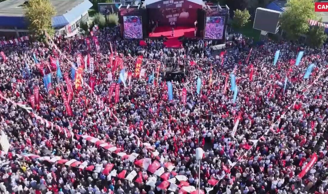 CHP, Ankara’da ‘Vesayet Değil Siyaset! Kayyıma, Darbeye Hayır’ mitingi düzenledi.