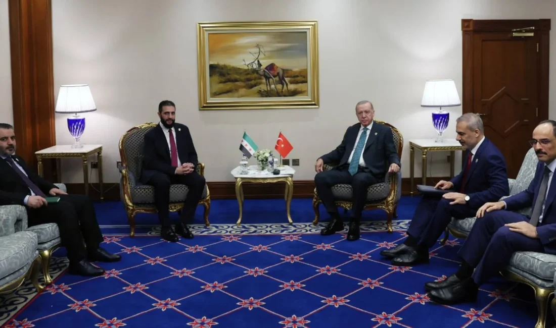 Cumhurbaşkanı Recep Tayyip Erdoğan, Suriye Cumhurbaşkanı Ahmed Şara ile bir