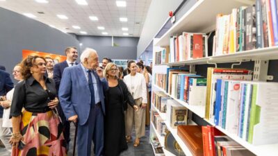 İzmir Büyükşehir Belediyesi tarafından Kültürpark'a kazandırılan İlber Ortaylı Kütüphanesi'nin açılışını